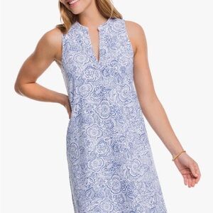 Southern Tide Annalee Seven Seas Blue Floral Dress. NWT